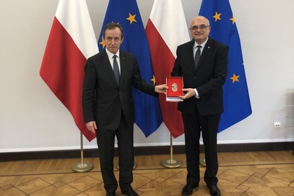Meeting of Ambassador Emil Yalnazov with the President of the Polish Senate Tomasz Grodzki, in connection with the forthcoming departure from the country